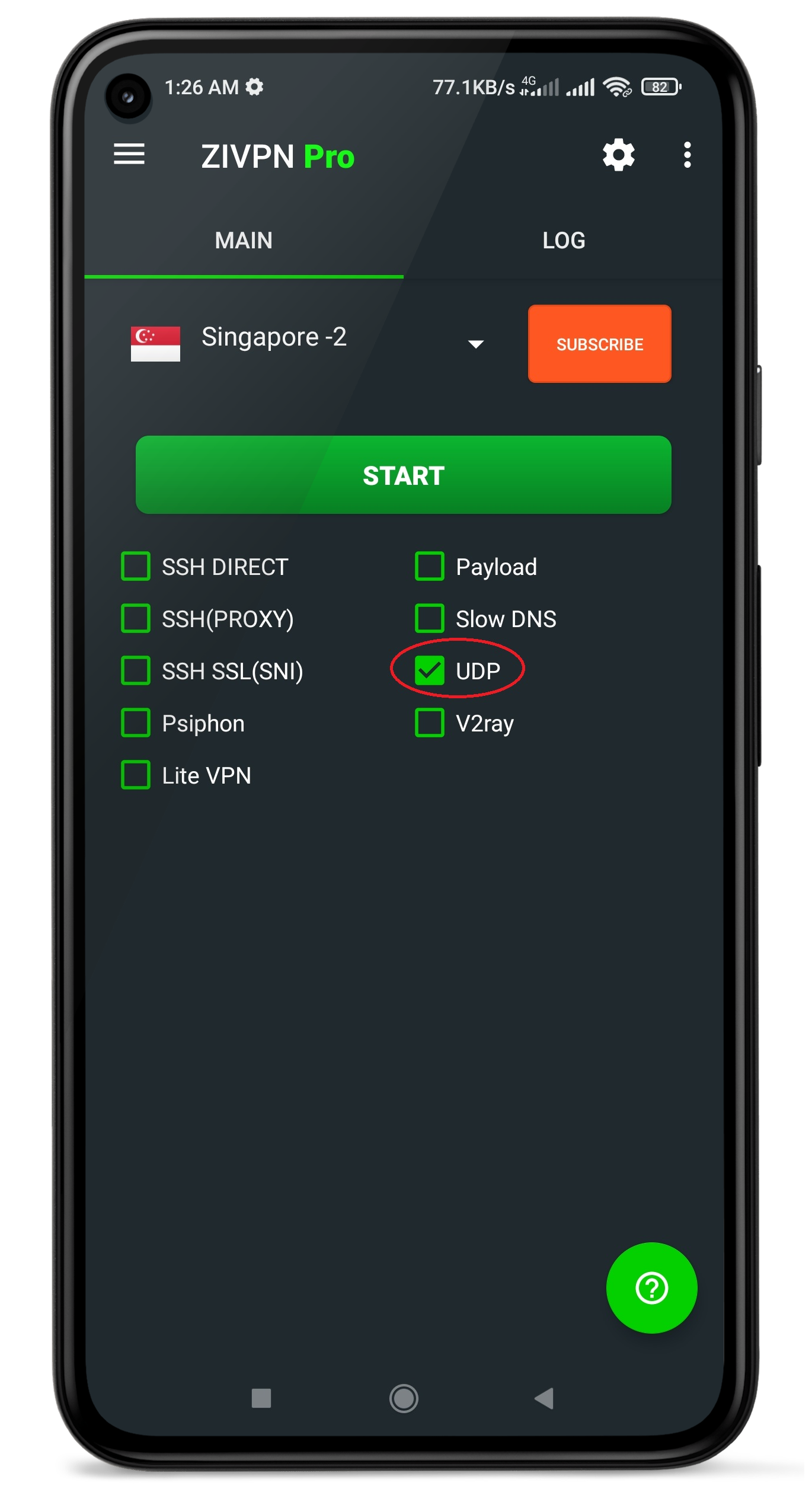 Built-In UDP Server Selection